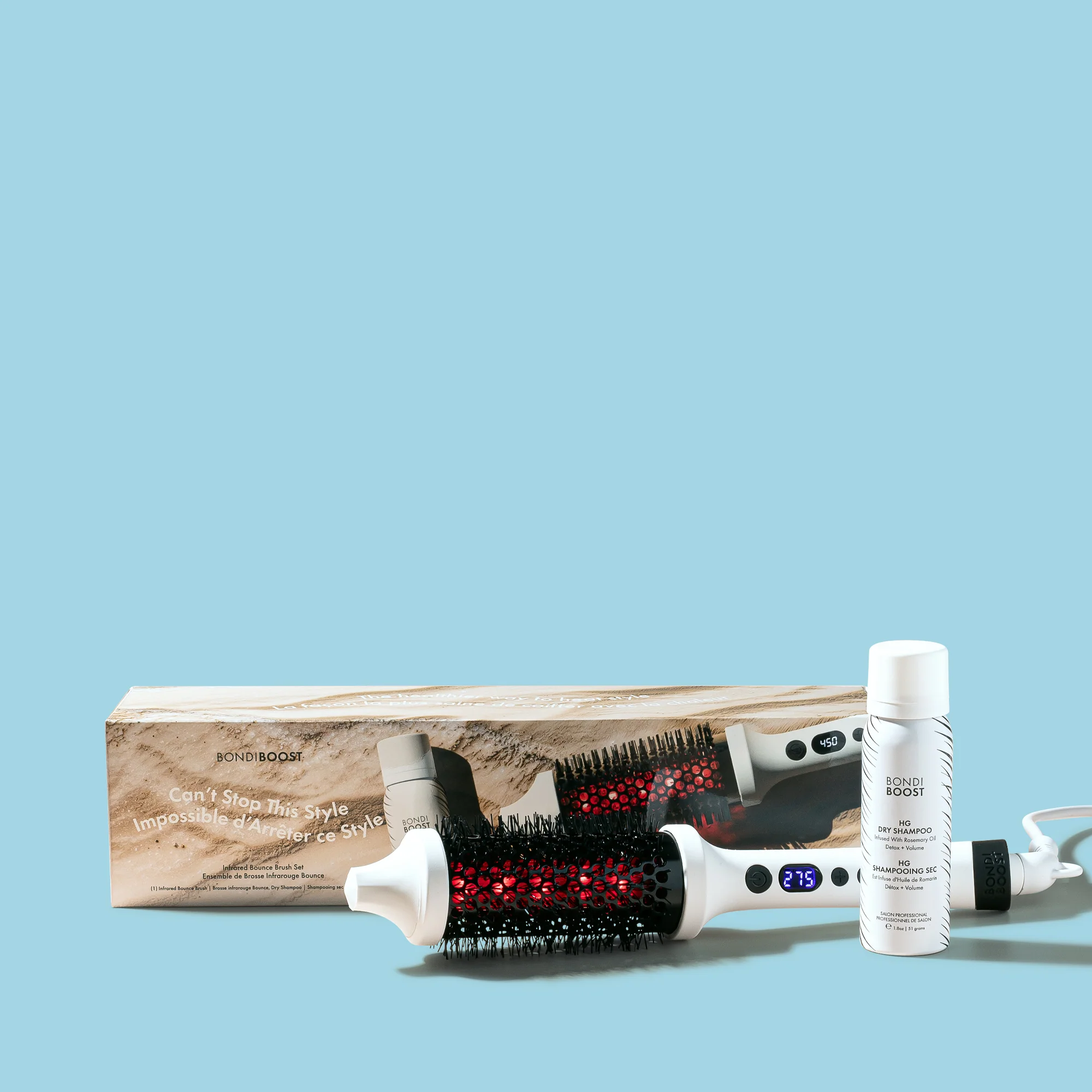 INFRARED THERMAL BOUNCE BRUSH + FREE DRY SHAMPOO KIT